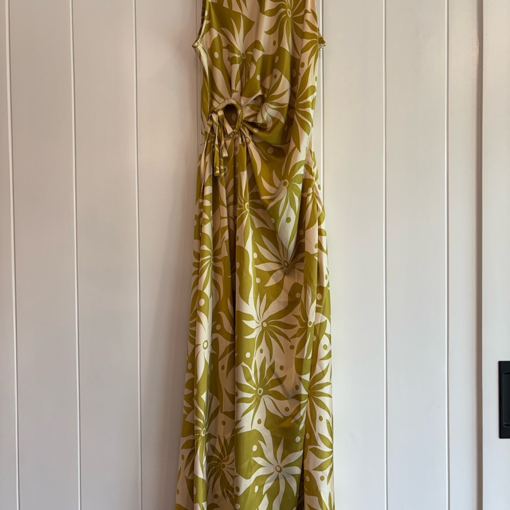 Floral Green Maxi Dress